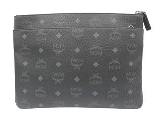 MCM VISETOS MEDIUM POUCH - BLACK
